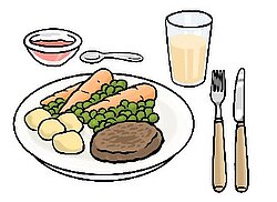 Ein Mittag-Essen