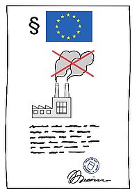 Ein Zettel mit einer Beschwerde