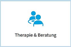 Ein Teil von der Liste mit den Wörtern Therapie und Beratung