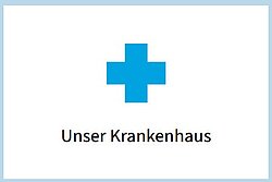 Ein Teil von der Liste mit den Wörtern Unser Krankenhaus