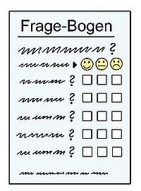 Ein Zettel mit Fragen
