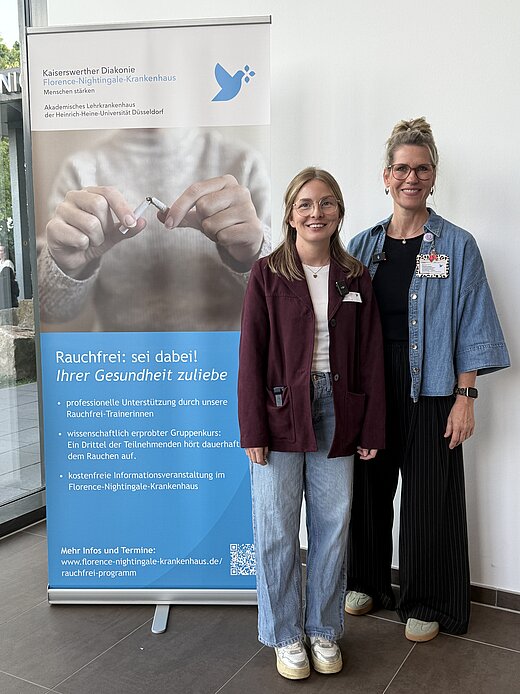 Die beiden Rauchfrei-Trainerinnen Julia Nowak und Ramona Hamann