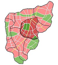 Eine Karte von einer Stadt